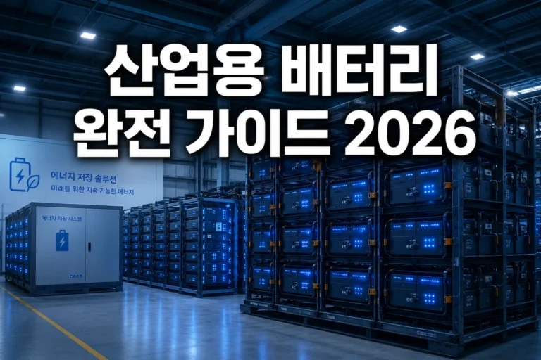 산업용 배터리 완전 가이드 2026: 종류, 수명, 구매 기준부터 폐기까지